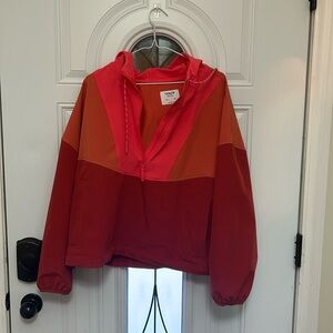 Colour block cropped jacket